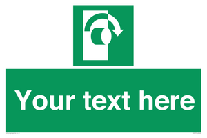 Custom Turn Clockwise Sign